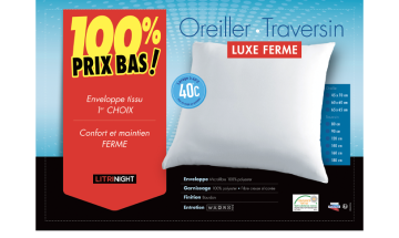 Oreiller LUXE FERME...