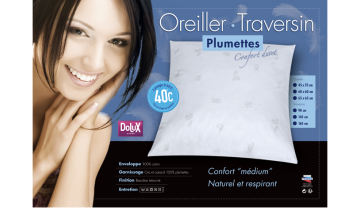 Oreiller PLUMETTES Dolux L