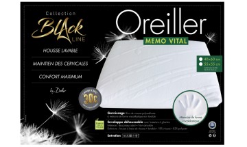 Oreiller MEMO VITAL Black Line